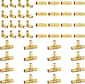48 Pack Foskan 3/4 Inch PEX Barb Crimp Fittings Set | 16 Pieces Each:Elbow by Unknown
