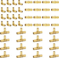 48 Pack Foskan 1/2 Inch PEX Barb Crimp Fittings Set | 16 Pieces Each:Elbow by Unknown