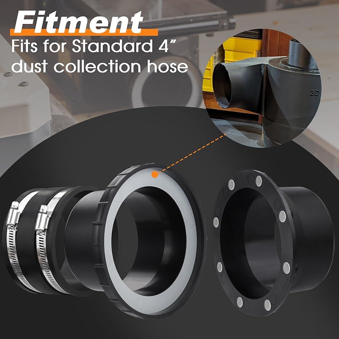 Magnetic Dust Collector System for 4" Shop Vacuum Hose, One-to-Multi Machines | - Image 6