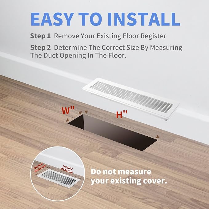 Howeall 2x14 Inch Floor Register 2 Pack - Image 6