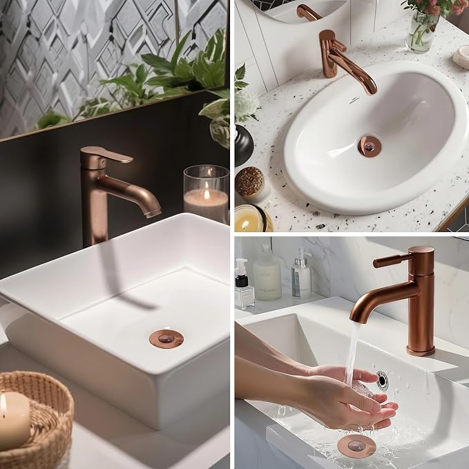 Hibbent 2 PCS Upgraded 3 in 1 Bathroom Sink Drain Strainer, Pop Up Stopper - Image 8