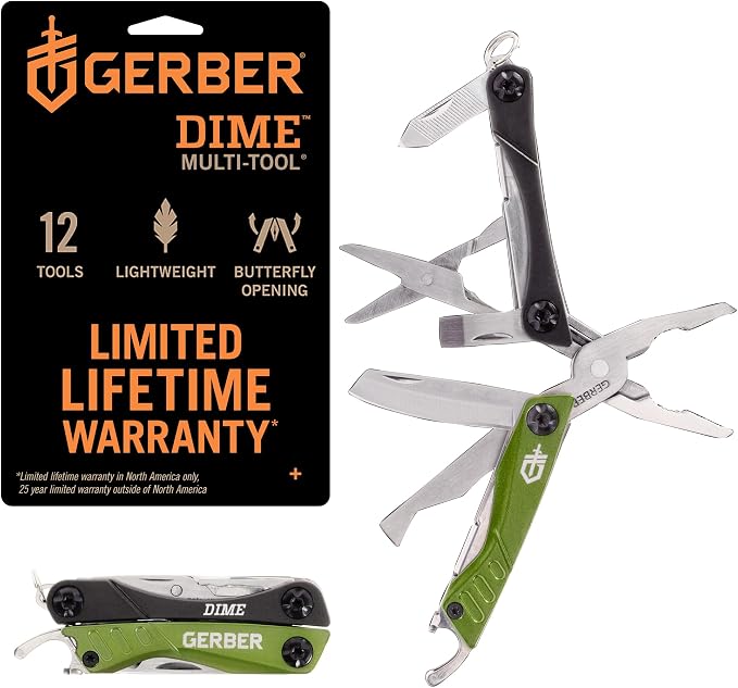 Gerber Gear Dime 12-in-1 Mini EDC Multitool by Gerber