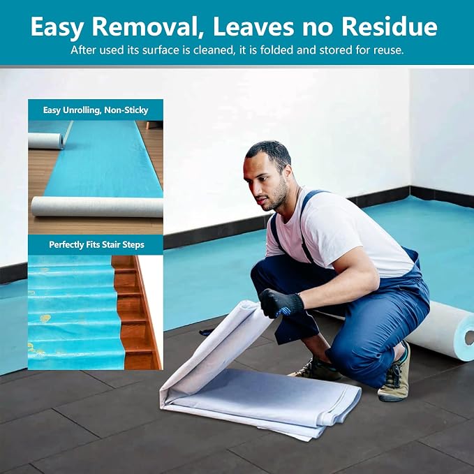 Temporary Floor Protection 39.5’’ x 50’, Floor Protection Film - Image 5