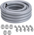 1/2 Inch 100 FT Liquid-Tight Conduit and Connector Kit | Non Metallic Flexible by ProfessionalBrand