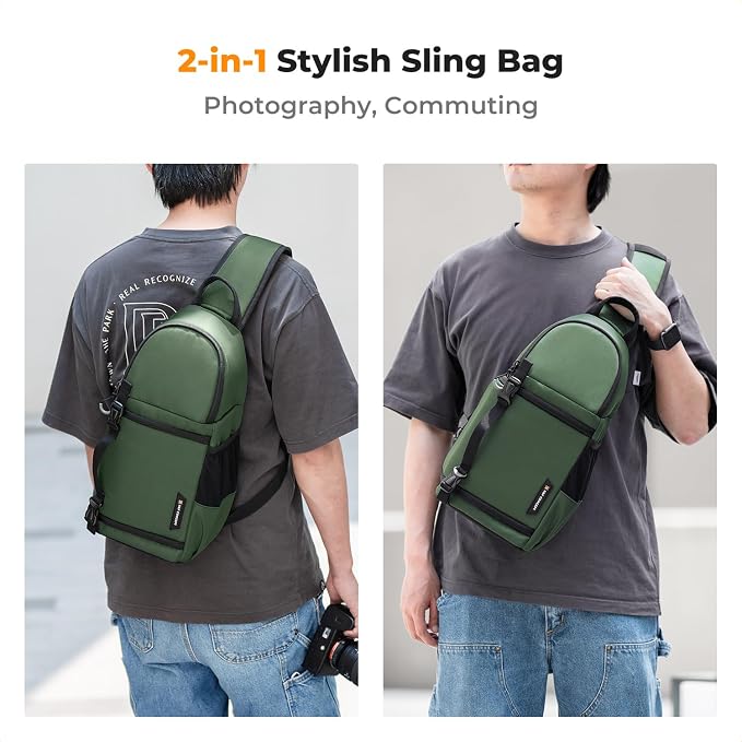 K&F Concept Camera Sling Bag Crossbody Bag Camera Shoulder Backpack - Image 6