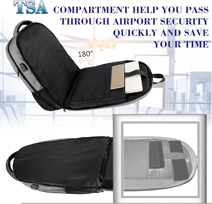 17 Inch Laptop Backpack, MATEIN TSA Large Backpack - Image 9