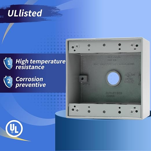 2-Gang Weatherproof Outlet Box - Image 3