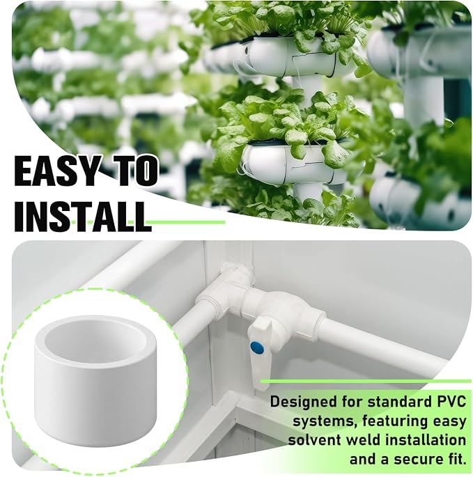 20 Packs 1-1/4 Inch PVC Pipe End Cap, Fitting 1.66" OD Schedule 40 Furniture - Image 5