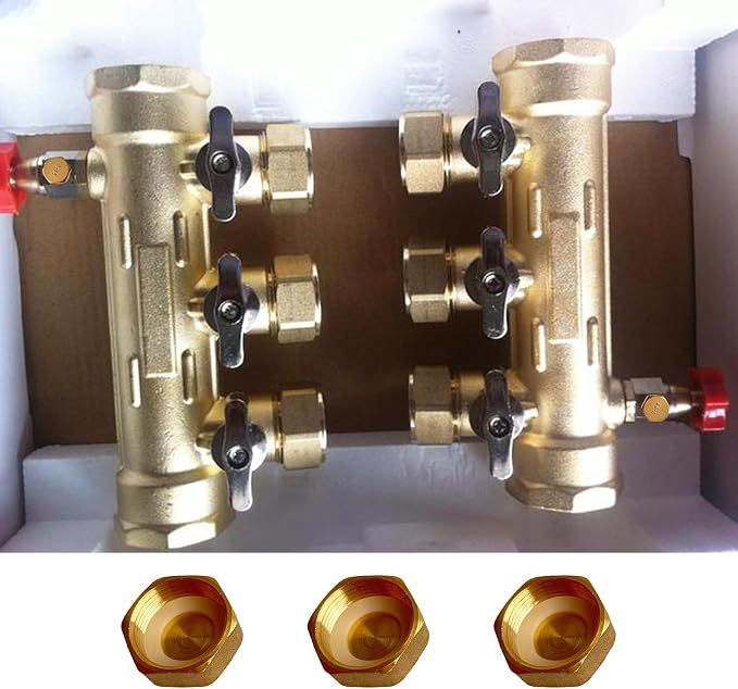 3/4” Brass Hex Pipe Caps and Plugs, Female Thread Cap Plug Adapter Coupling - Image 6