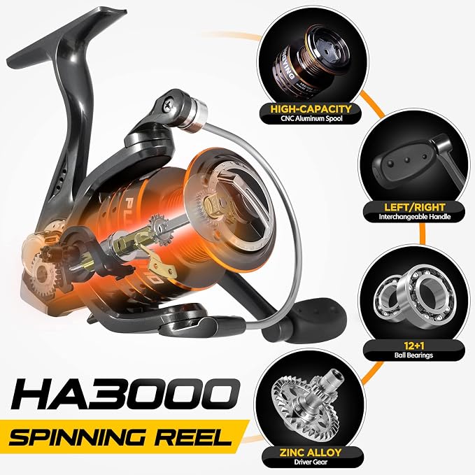 PLUSINNO Fishing Rod and Reel Combos - Image 5