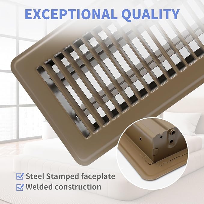 Howeall 4" x 12" Floor Register - Image 2