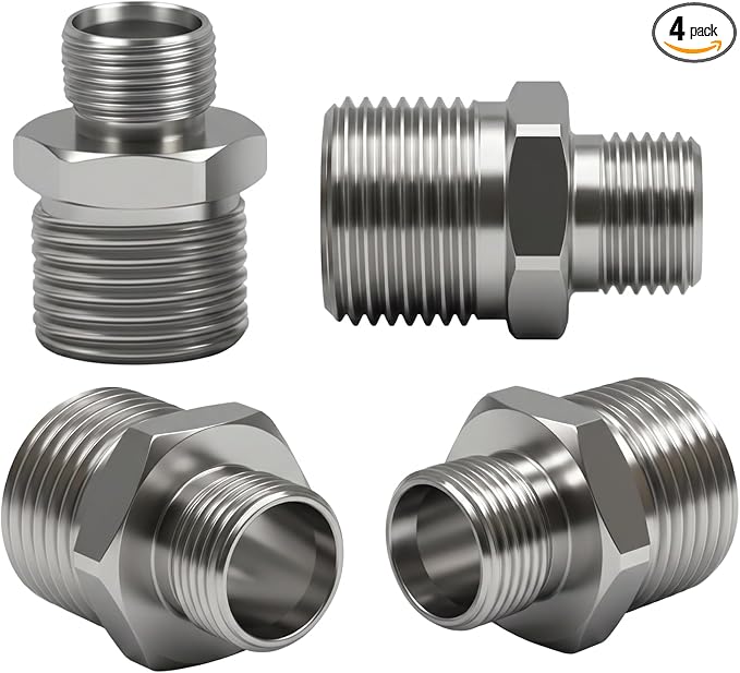 1/2 to 3/8 Water Line Adapter Brass by Unknown