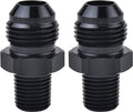 EVIL ENERGY 8AN Male Flare to 1/4" NPT Pipe Fitting Adapter Aluminum Straight by EVILENERGY