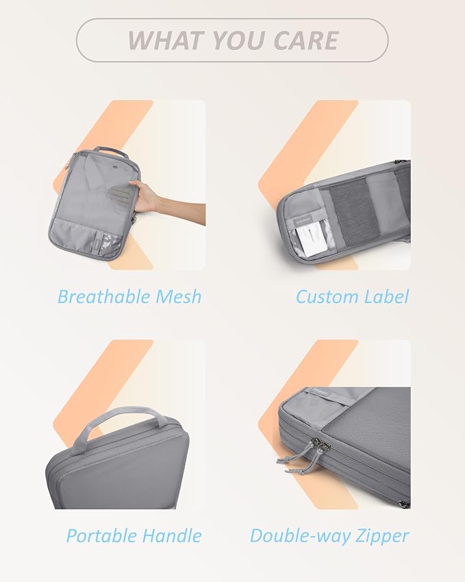 BAGSMART 6 Set /4 Set/2 Set Compression Packing Cubes - Image 5