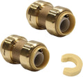 2piece EFIELD Push-Fit Fittings 3/4 Inch Straight Coupling | Connect Pex by EFIELDPEXTUBING