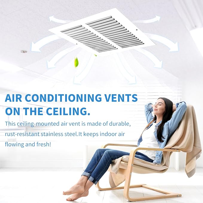 14x14 Vent Cover, Air Return Vent Cover, AC Vent Cover, Cold Air Return Vent - Image 7