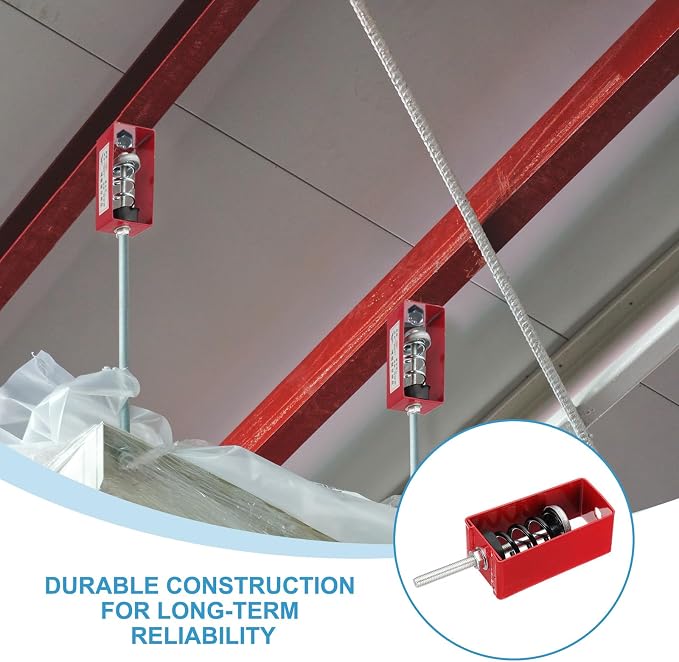 PATIKIL Ceiling Spring Vibration Isolator Hangers, 8 Pack 110lbs Mechanical - Image 4