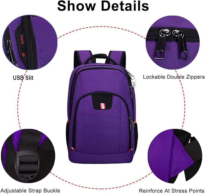 Travel Laptop Backpack, Small Backpack - Image 4