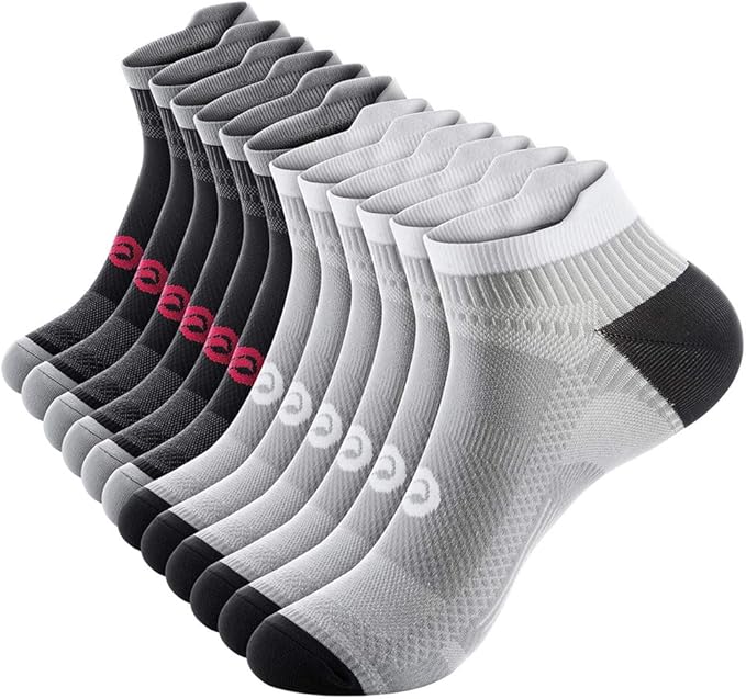 PAPLUS Ankle Compression Sock for Men and Women 2/4/6 Pairs, Low Cut by PAPLUS