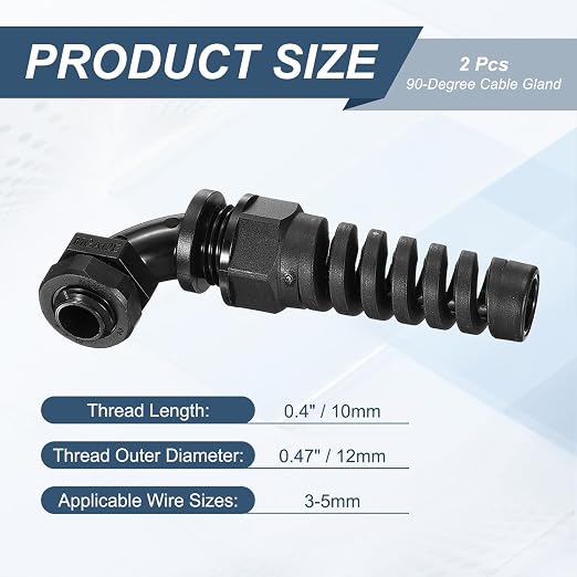 MECCANIXITY 2Pcs M12 Cable Gland - Image 2