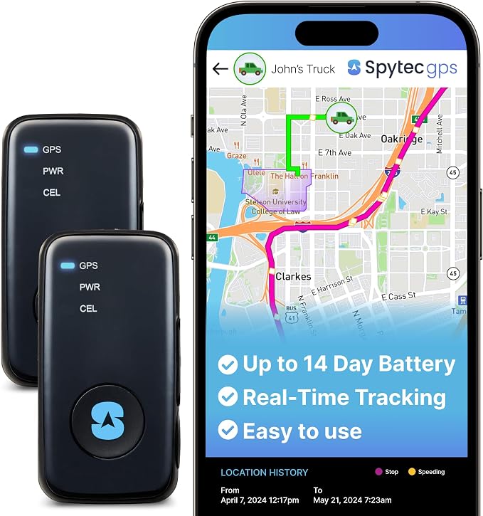 Spytec Atlas GPS Tracker for Vehicles, Kids & Seniors | Hidden Mini GPS Tracker by SpytecGPS