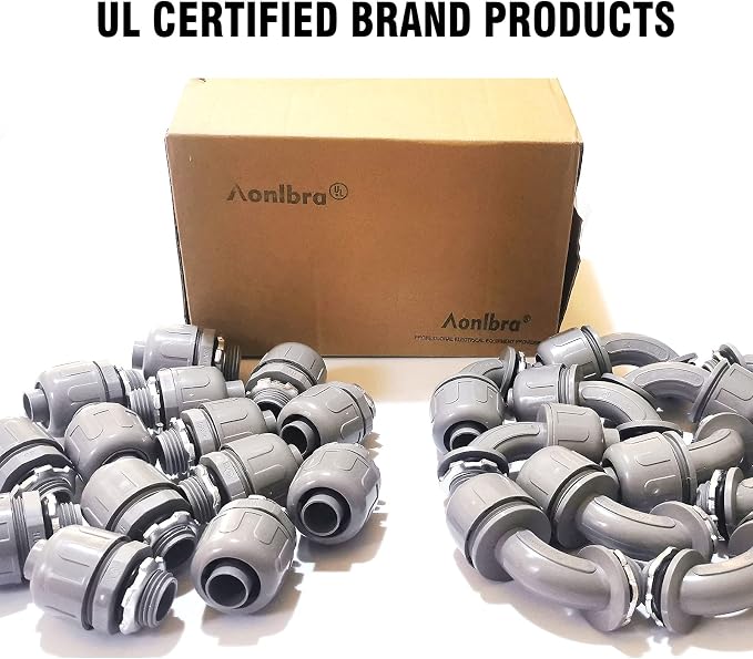 1/2" Liquid Tight Connector PVC Electrical Conduit Fittings Flexible Conduit - Image 9