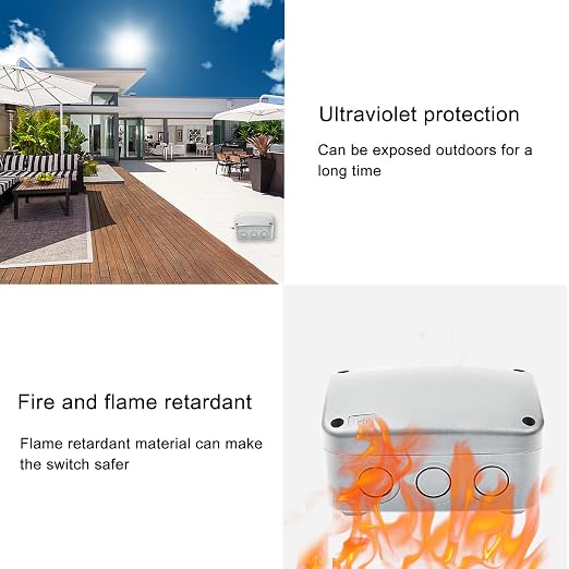 Outdoor White Junction Box, IP66 Waterproof Electrical Project Boxes | NineLeaf - Image 7