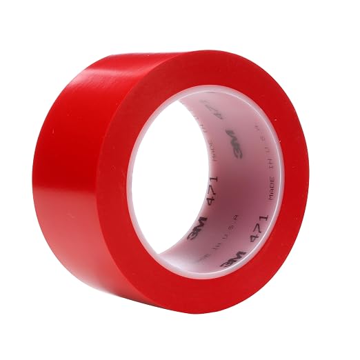3M Vinyl Tape 471, 2 in x 36 yd, 5.2 mil, 1 Roll by 3MIndustrial