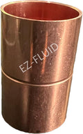 EZ-FLUID Plumbing 1-1/2" C X C LF Copper Coupling Pressure Copper Fitting by EZ-FLUIDPlumbingProducts