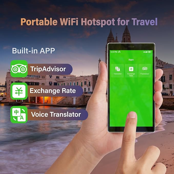 GlocalMe G4 Pro 4G LTE Mobile Hotspot Device, Portable WiFi Hotspot - Image 2