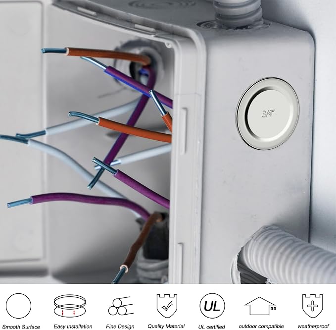Yaocom 36 Pcs Knockout Seal Electrical Box Plugs - Image 5