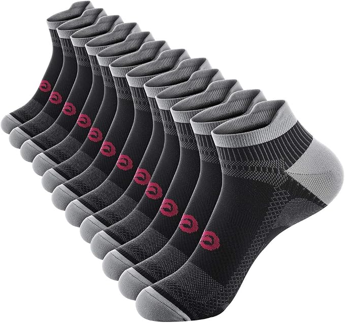 PAPLUS Ankle Compression Sock for Men and Women 2/4/6 Pairs, Low Cut by PAPLUS