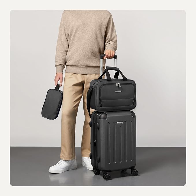 Amazon Basics 3-Piece Luggage Set, Including One Carry-On Luggage, One 15-inch - Image 3