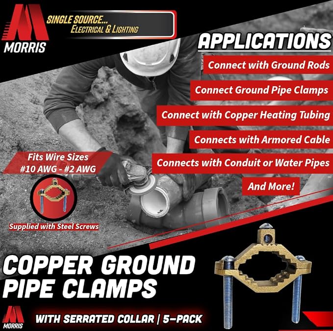 Morris Products 91666 Ground Pipe Clamp, - Image 3
