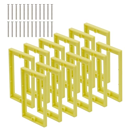 12PCS 1/4 Inch Single Gang Outlet Box Extender by XGGYA