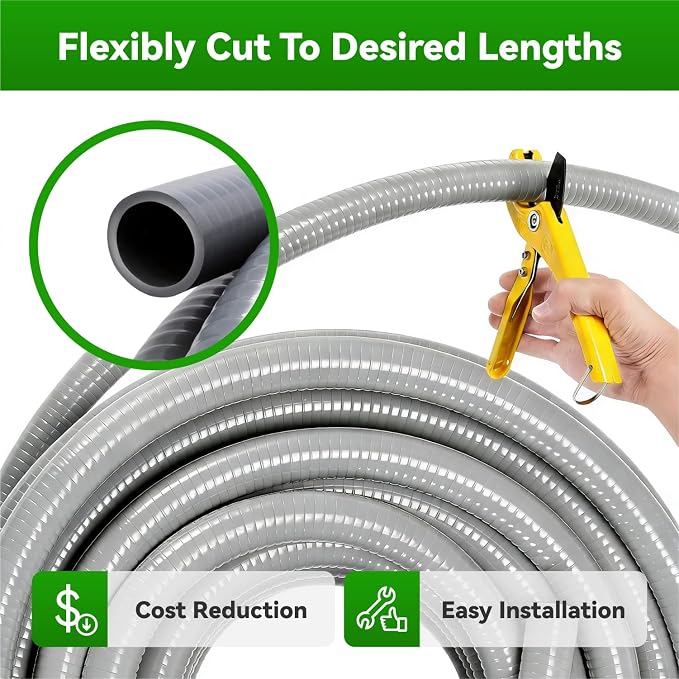 25 Ft Liquid-Tight Conduit and Connector Kit - Image 4