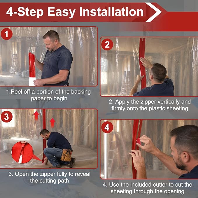 Millsten 12 Pack Heavy Duty Zipper Door - Image 6