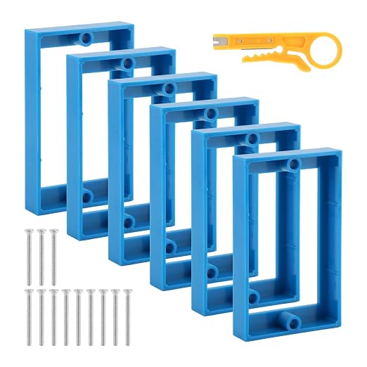 6pcs 1/4" Single Gang Outlet Box Extenders - Image 8