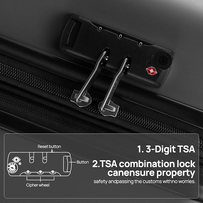 NINETYGO Large Checked Luggage 28 Inch, Checking In Luggage - Image 4