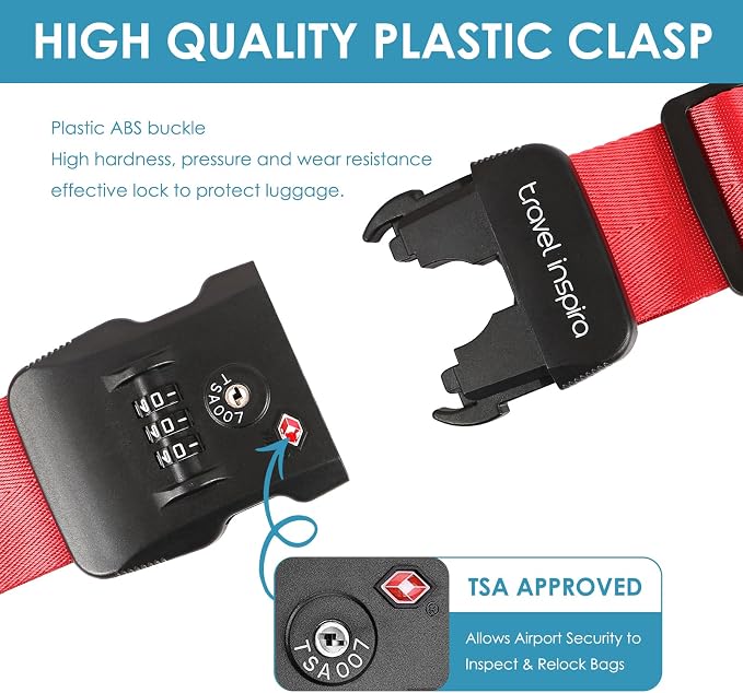 Travel Inspira Luggage Straps for Suitcases - Image 6