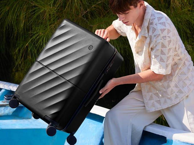 NINETYGO Trunk Luggage 29 Inch, Large Checked Luggage - Image 3