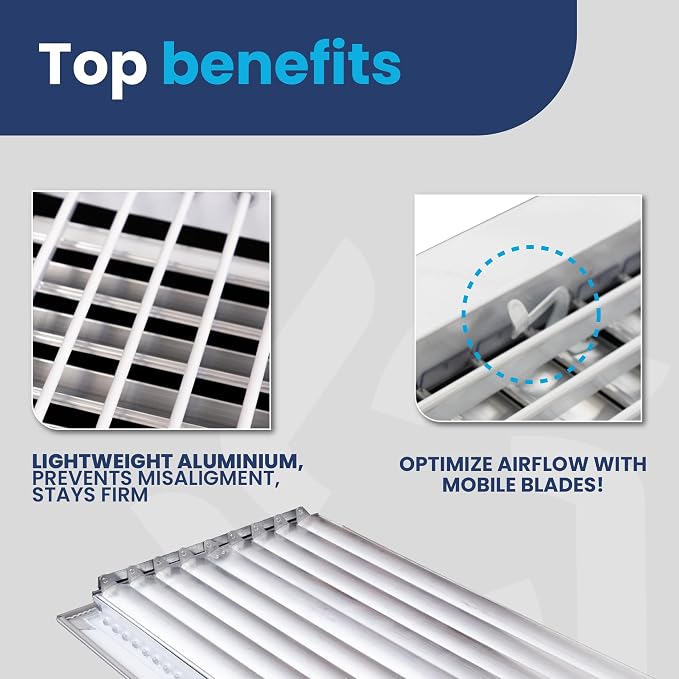12" x 10" Duct Hole Adjustable Vent Cover - Image 9