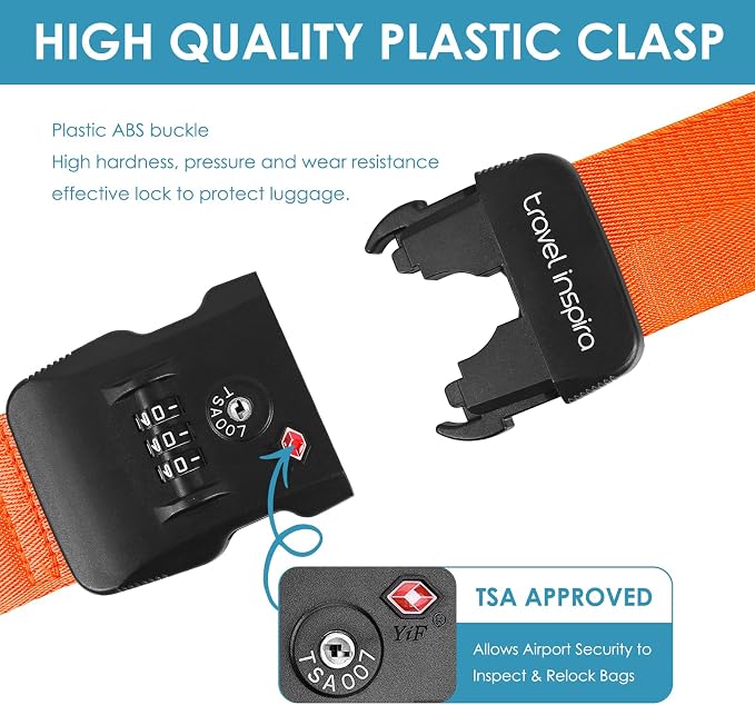 Travel Inspira Luggage Straps for Suitcases - Image 5