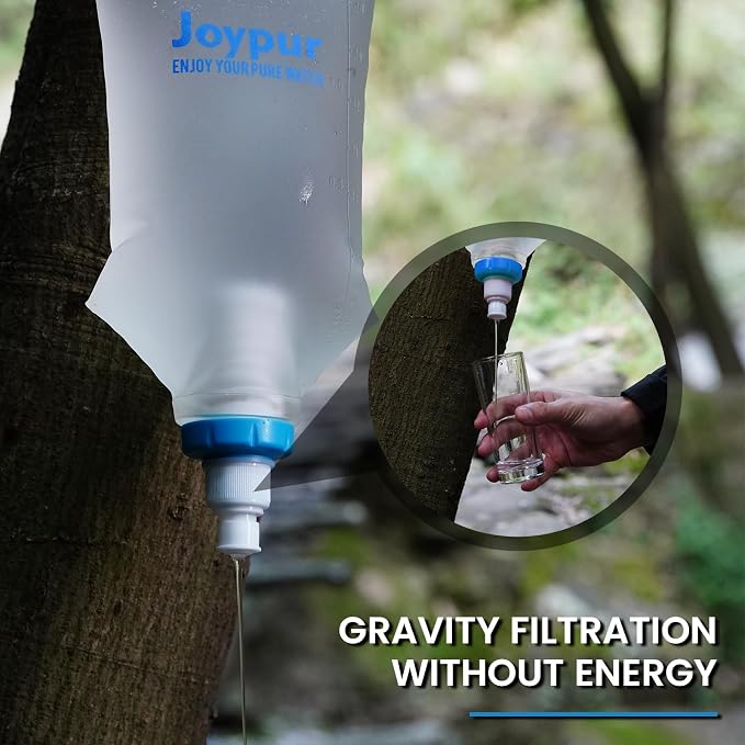 Gravity Water Filter Camping, Survival Water Filtration System, Portable Water - Image 4