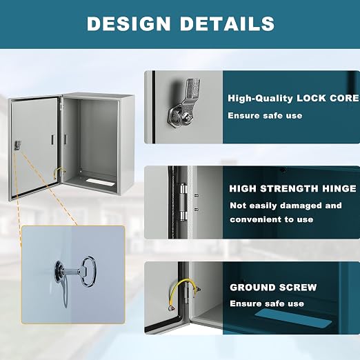 Waterproof Electrical Enclosure 20 x 20 x 6'', Outdoor Electrical Box - Image 4
