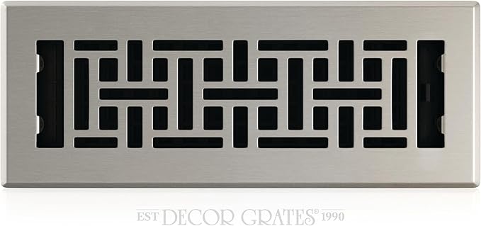 Decor Grates Metal Oriental Decorative Air Vent Cover 3x10 Floor Register – by DecorGrates