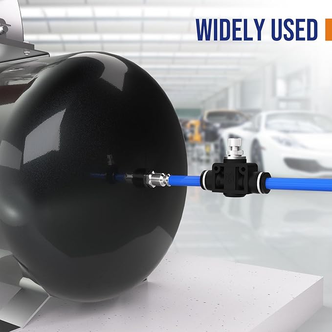 1/2 Push To Connect Valve, Shut Off Air Flow Control Fittings | Pneumatic - Image 5