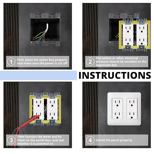 1/2” 2-Gang Receptacle Extender - Image 5
