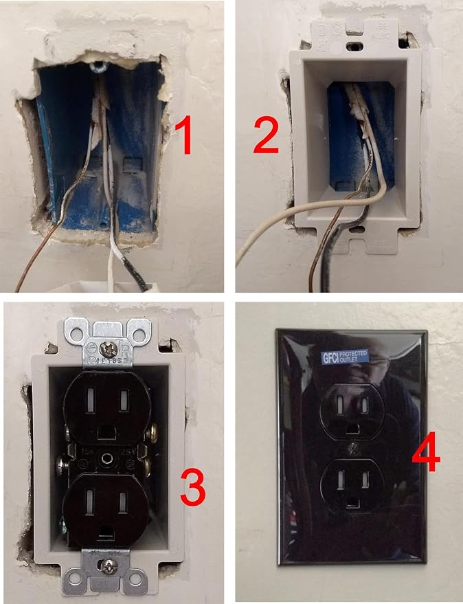 iMBAPrice IMBA-BE1 1-Gang Non-Metallic Electrical Power Outlet Box Extender - Image 8