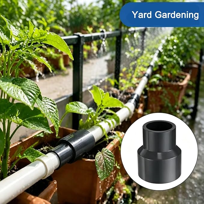 2 x 3/4 Inch SCH80 PVC Reducing Coupling, Increaser/Reducer Connector Pipe - Image 5